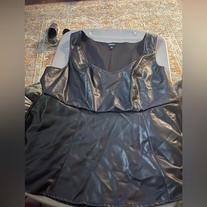 Torrid black leather top
